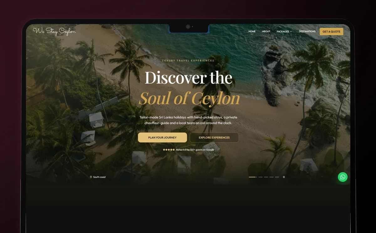 We Stay Ceylon website